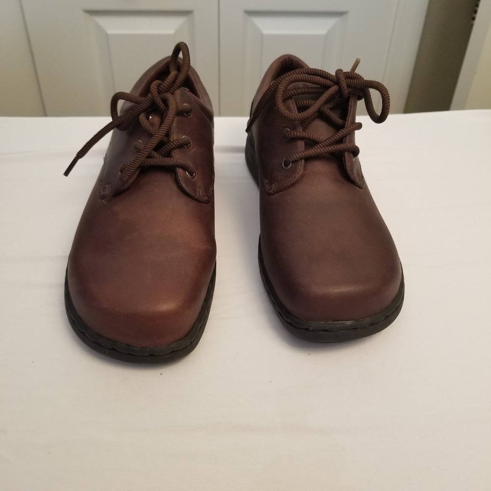 Dunham Brown Leather Lace Up Oxfords Comfort Shoes Womens Size 6EE style 5300BR